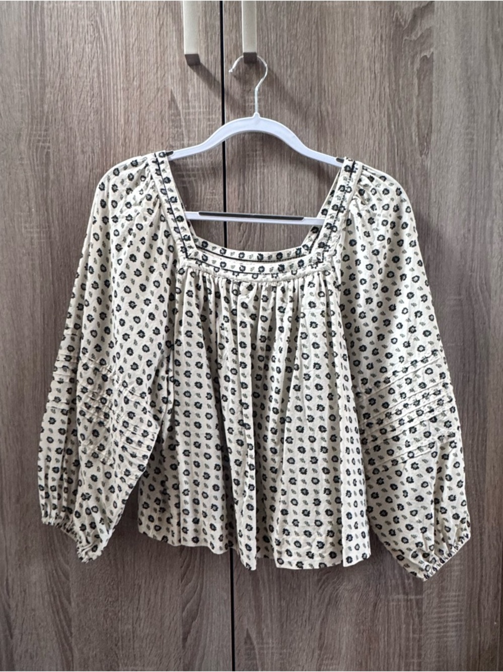 Madewell Square Neck Flowy Blouse
